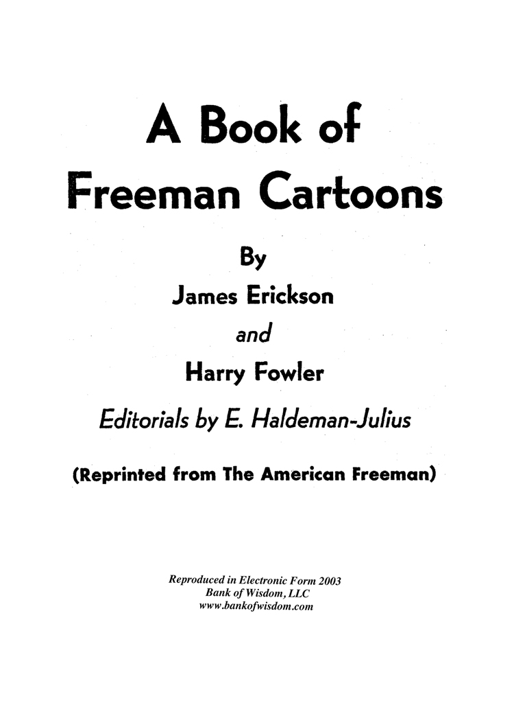 (image for) A Book Of Freeman Cartoons Set - Click Image to Close